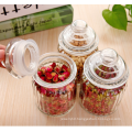 GLASS STORAGE JAR WITH AIRTIGHT LID